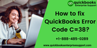 QuickBooks Error Code C=38: 3 Simple Steps to Fix