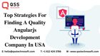 Top Strategies For Finding A Quality Angularjs Development Co.