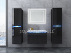 Alloy bathroom cabinet with multi-function storage lens cabinet