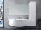 What material is used for the washbasin cabinet in the bathroom